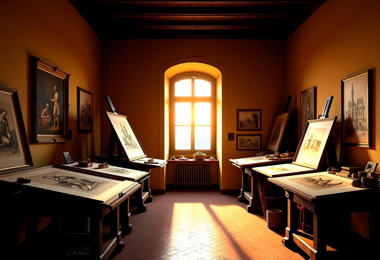 Rendering del cantiere di restauro